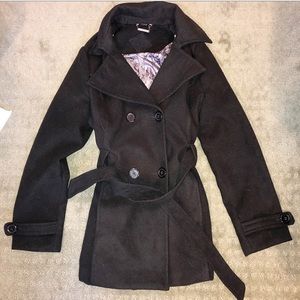 🖤NWOT Jou Jou Black Pea Coat - Size L